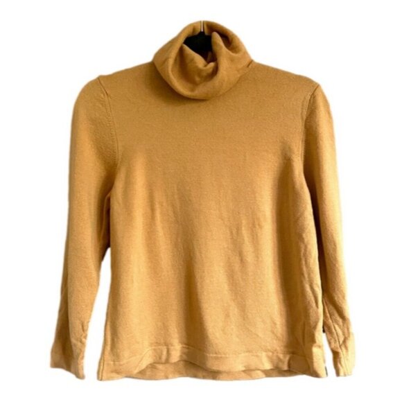 Vintage Geiger Camel Turtleneck Wool Sweater - S/M 🇮🇹 - Picture 8 of 9